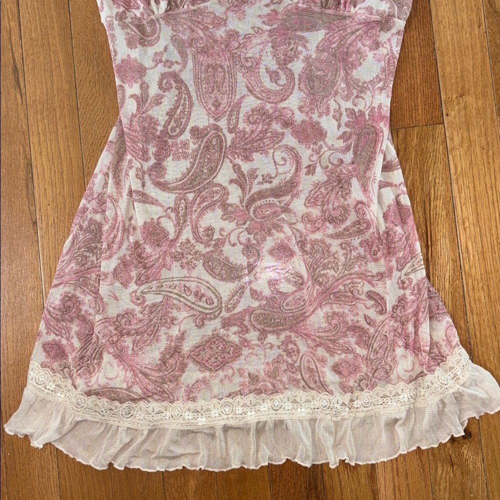 WinterSilks Women's Silk Chemise Lace Slip Night Dress Size Large - Picture 3 of 7